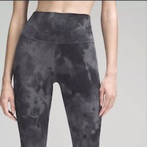Lululemon Align High-Rise 23" Crop Size 2 Diamond Dye Pitch Grey Graphite Grey